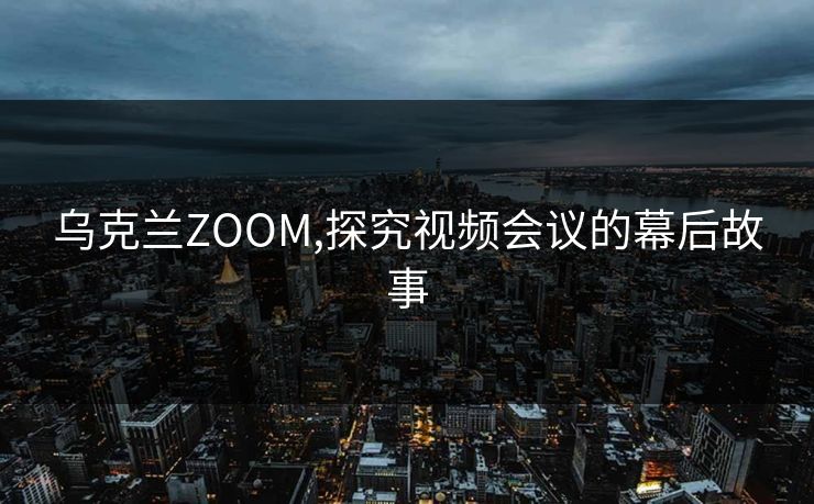 乌克兰ZOOM,探究视频会议的幕后故事 乌克兰ZOOM,探究视频会议的幕后故事